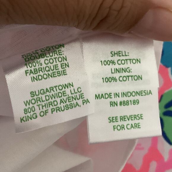 LILLY PULITZER NWT Pink Floral Sun Dress Medium Colorful Beach Resort Vacation - Picture 10 of 16